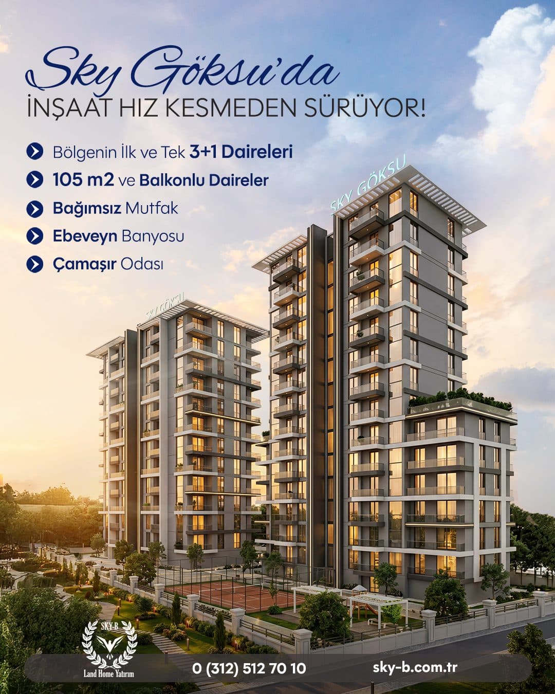 Sky Göksu 3+1 | 105 m² — küçük fotoğraf 6